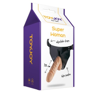Majtki z dildo członkiem strapon uprząż penis 18cm Majtki z dildo członkiem strapon uprząż penis 18cm