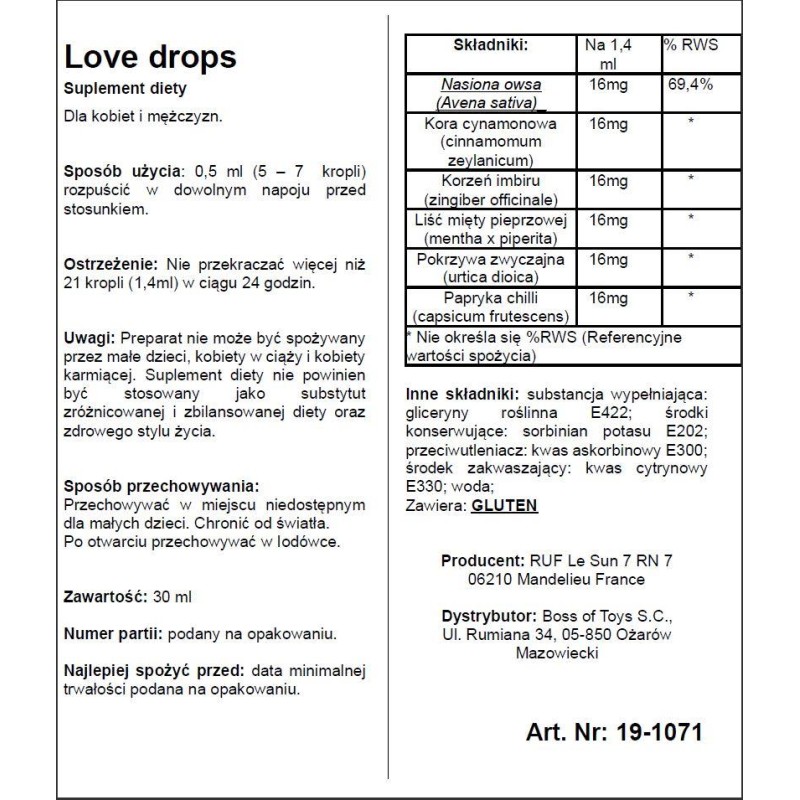 Afrodyzjak w kroplach większa potencja popęd sex Afrodyzjak w kroplach większa potencja popęd sex