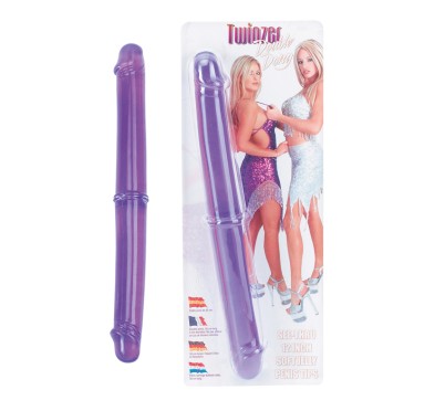 Penis dwustronny długie dildo sex lesbijski 32cm