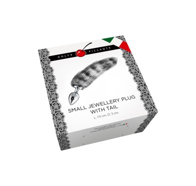 Korek kita jewellery small silver stripe tail Korek kita jewellery small silver stripe tail