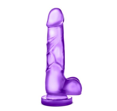 Żelowy gruby penis dildo z mocną przyssawką 19 cm