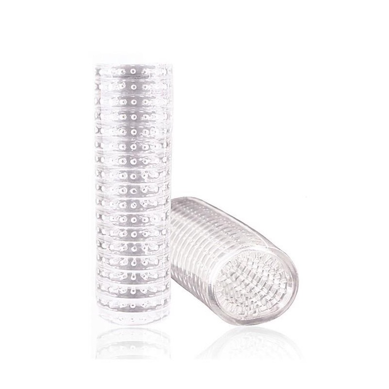 Pogrubiająca nakładka na penisa stymuluje pochwę Pogrubiająca nakładka na penisa stymuluje pochwę