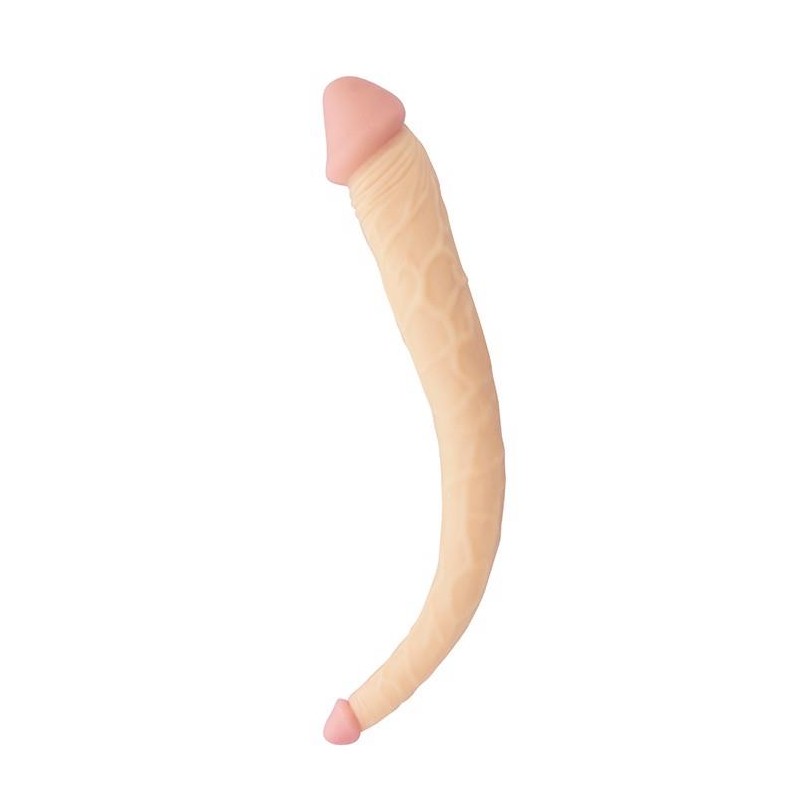 Dildo dwustronne analne waginalne podwójne 38cm
