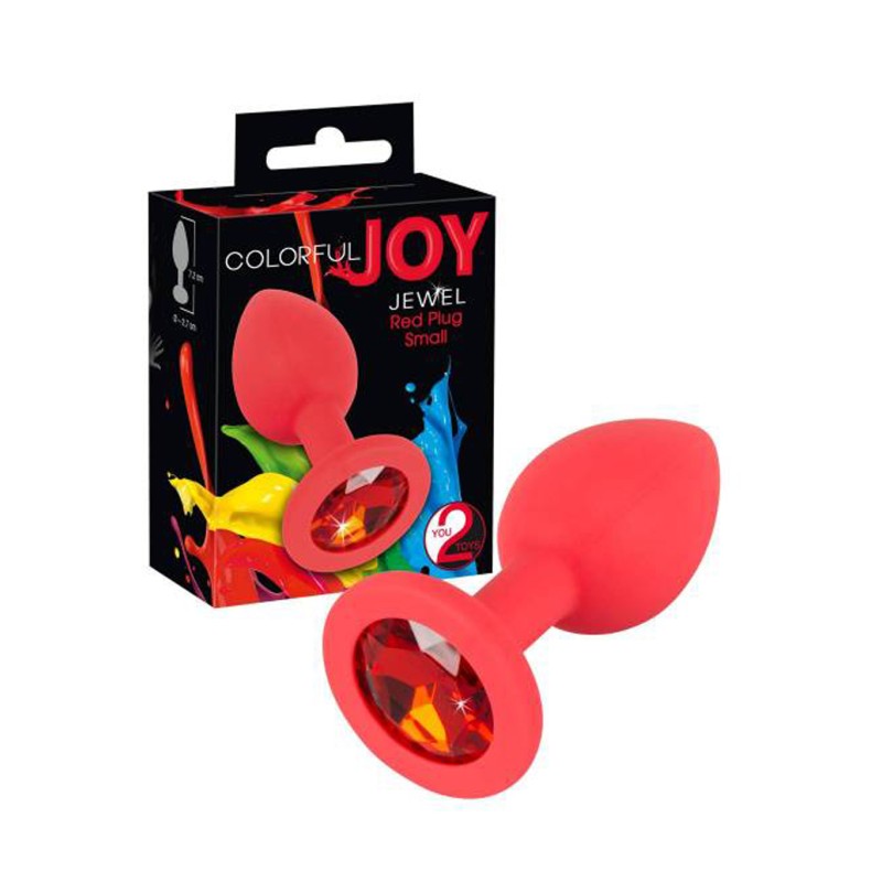 Mały korek analny kolorowy plug zatyczka do pupy 7