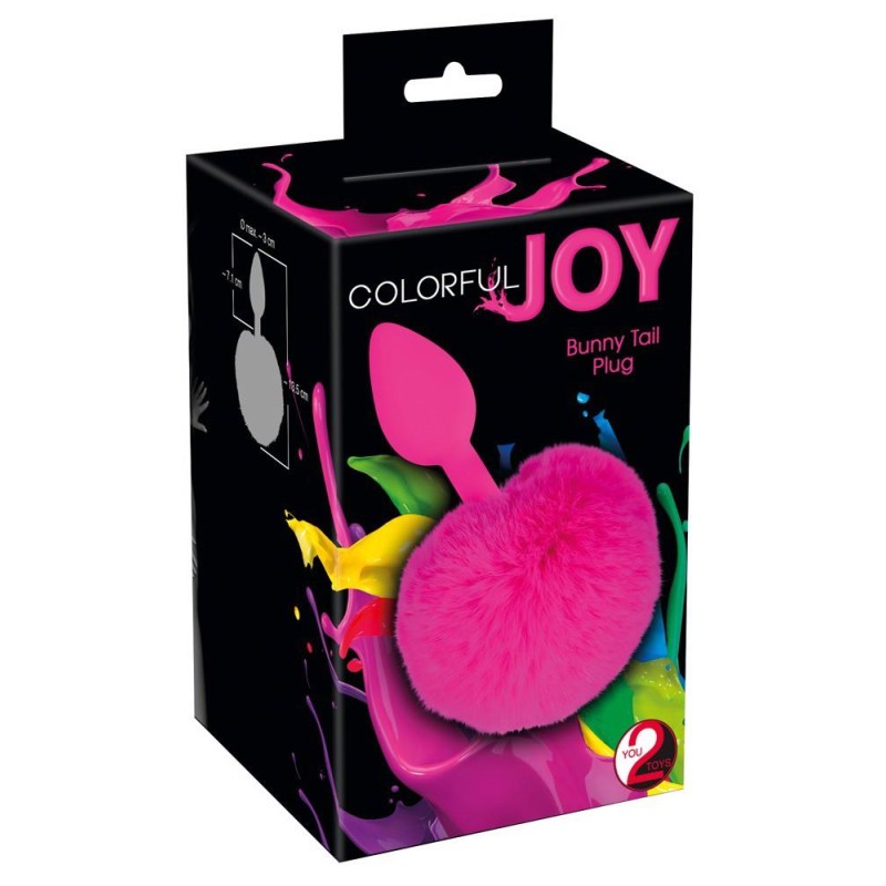 Korek analny z puchatym ogonkiem króliczka 13cm Korek analny z puchatym ogonkiem króliczka 13cm