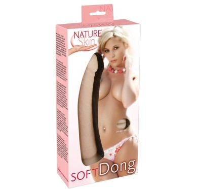 Realistyczny miękki penis dildo przyssawka 24cm