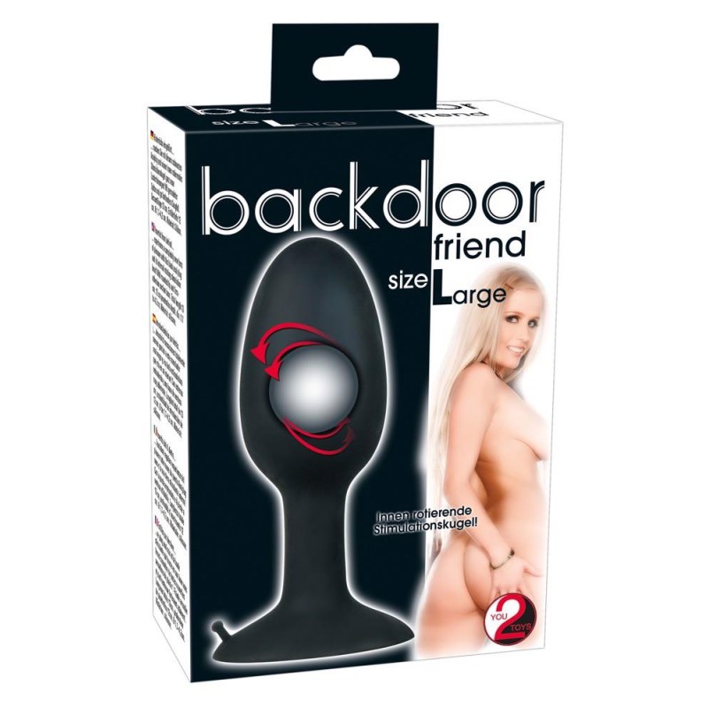 Wydrążony korek plug analny obciążony sex l 12cm Wydrążony korek plug analny obciążony sex l 12cm