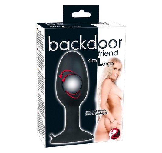 Wydrążony korek plug analny obciążony sex l 12cm
