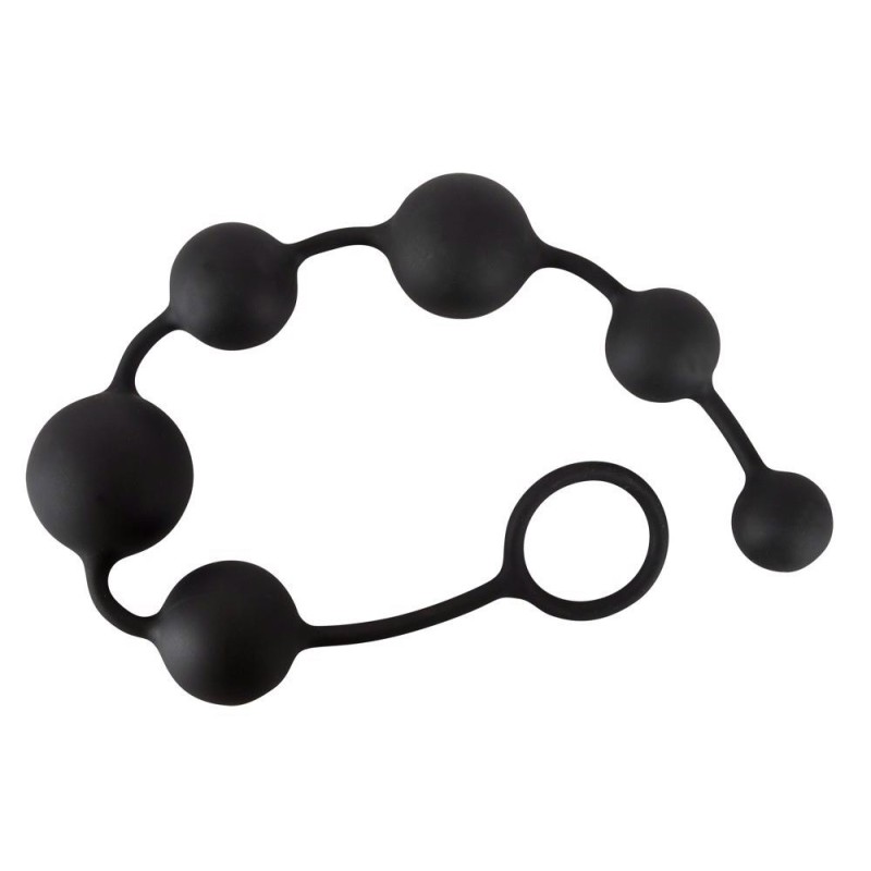 Elastyczny sznur kulek analnych korali długi 40cm