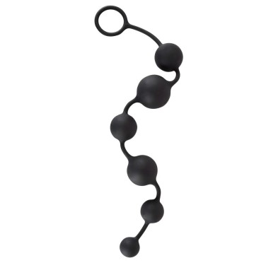 Elastyczny sznur kulek analnych korali długi 40cm