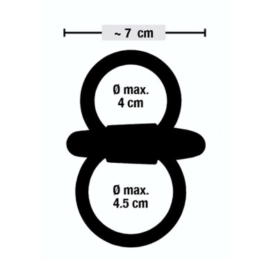 Podwójny pierścień na penisa i jądra jednocześnie Podwójny pierścień na penisa i jądra jednocześnie