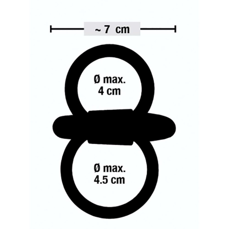 Podwójny pierścień na penisa i jądra jednocześnie Podwójny pierścień na penisa i jądra jednocześnie