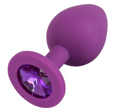 Silikonowy plug korek analny z kamyczkiem sex 7cm Silikonowy plug korek analny z kamyczkiem sex 7cm