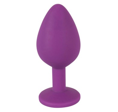 Silikonowy plug korek analny z kamyczkiem sex 7cm Silikonowy plug korek analny z kamyczkiem sex 7cm