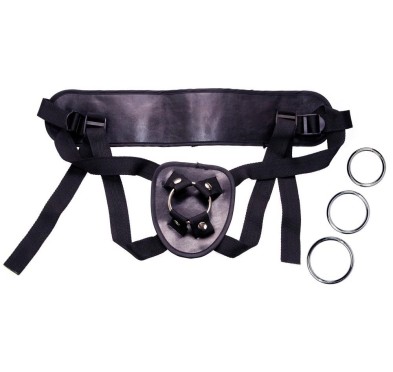 Uniwersalna uprząż strap on pierścienie regulacja
