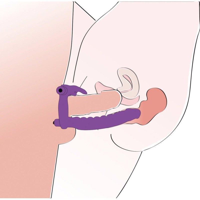 Sztuczny penis dildo podwójna penetracja masażer Sztuczny penis dildo podwójna penetracja masażer