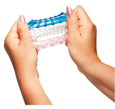 Komplet 3 sex nakładki na penisa palce stymulujące Komplet 3 sex nakładki na penisa palce stymulujące
