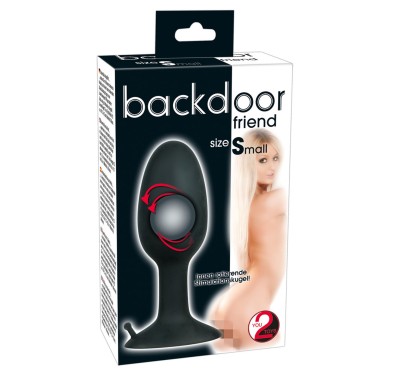 Wydrążony korek plug analny obciążony sex s 8cm Wydrążony korek plug analny obciążony sex s 8cm