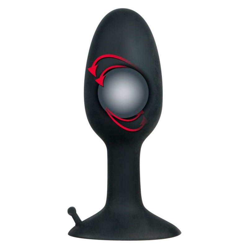 Wydrążony korek plug analny obciążony sex s 8cm Wydrążony korek plug analny obciążony sex s 8cm