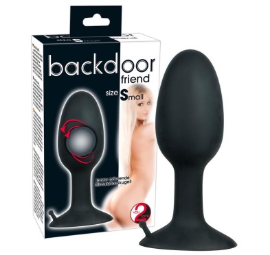 Wydrążony korek plug analny obciążony sex s 8cm Wydrążony korek plug analny obciążony sex s 8cm