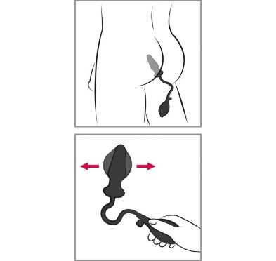 Nadmuchiwana zatyczka analna korek plug balon 13cm