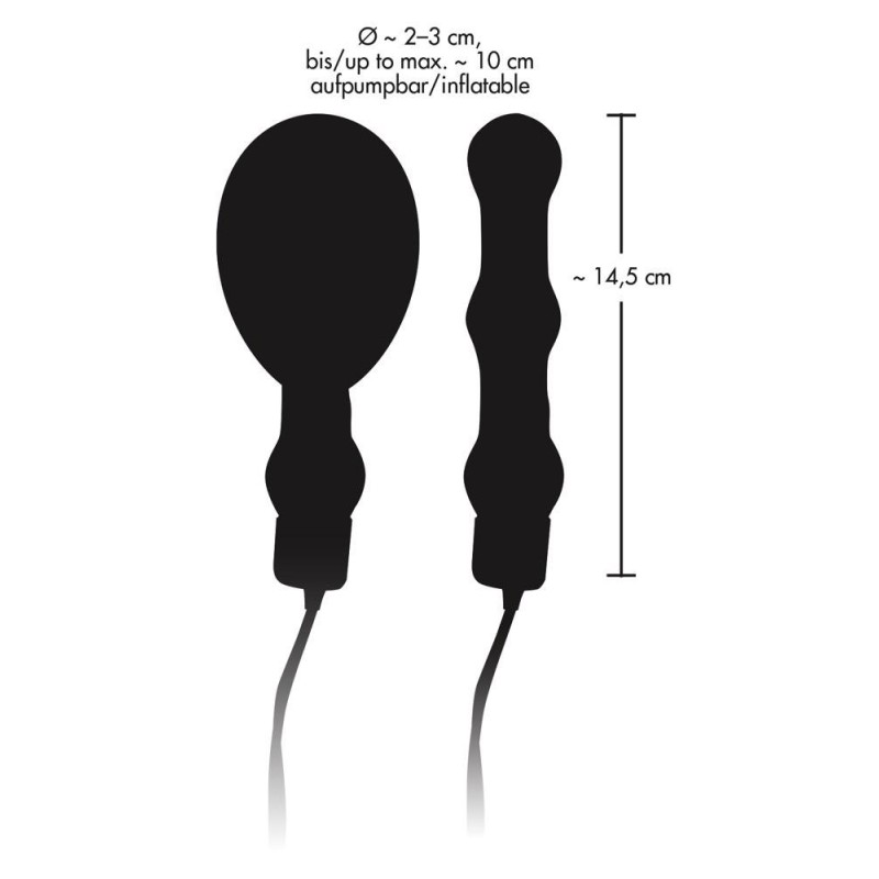 Nadmuchiwany korek analny z wibracjami 14,5cm Nadmuchiwany korek analny z wibracjami 14,5cm