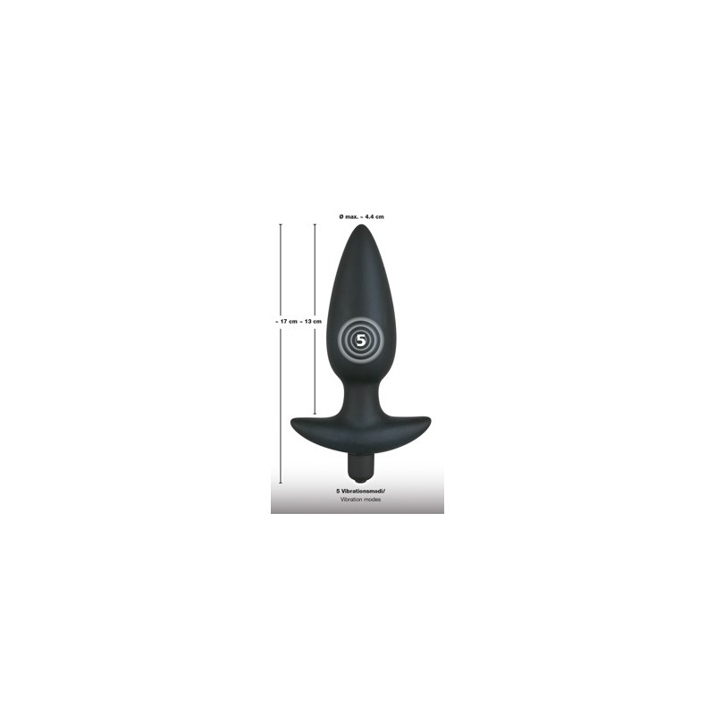 Korek analny z wibracjami plug zatyczka 17cm 5tryb Korek analny z wibracjami plug zatyczka 17cm 5tryb