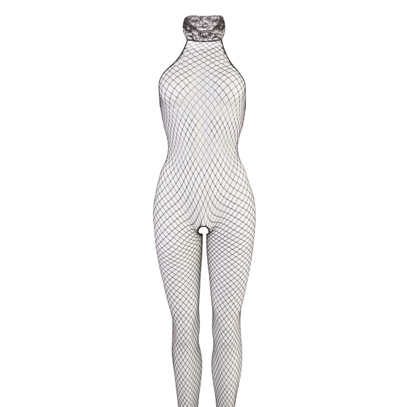 Podniecający bodystocking siatka rozcięty krok S/M Podniecający bodystocking siatka rozcięty krok S/M