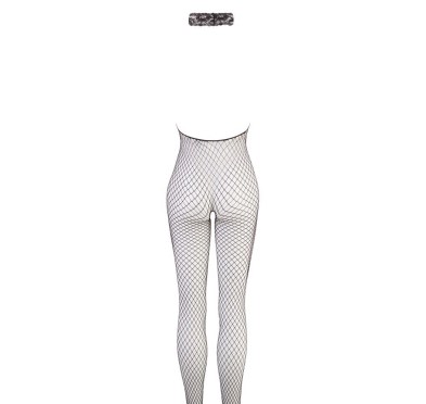 Podniecający bodystocking siatka rozcięty krok S/M Podniecający bodystocking siatka rozcięty krok S/M