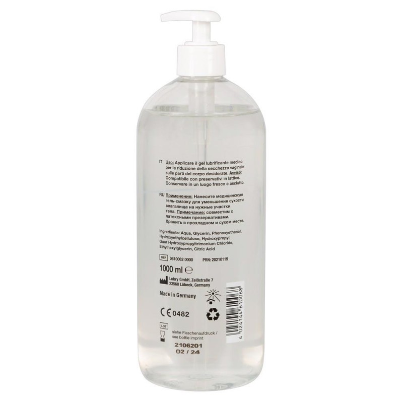 Wodny żel nawilżający uniwersalny lubrykant 1000ml Wodny żel nawilżający uniwersalny lubrykant 1000ml