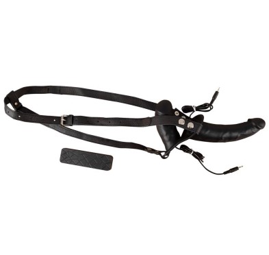 Realistyczny strapon wibrujący podwójny 10tryb 17c