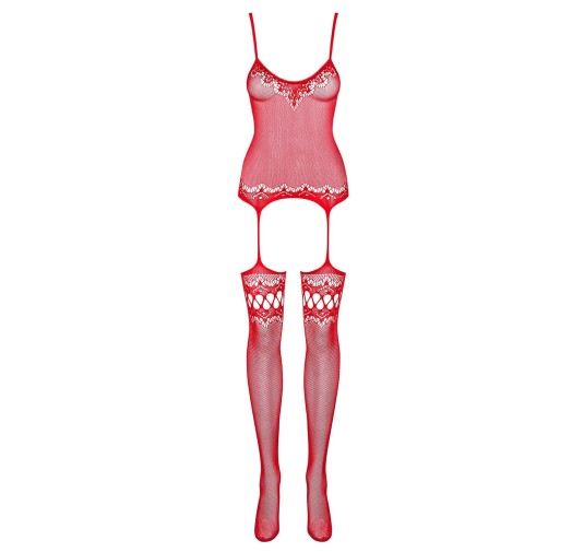 Erotyczne bodystocking otwarty krok F214 S/M/L