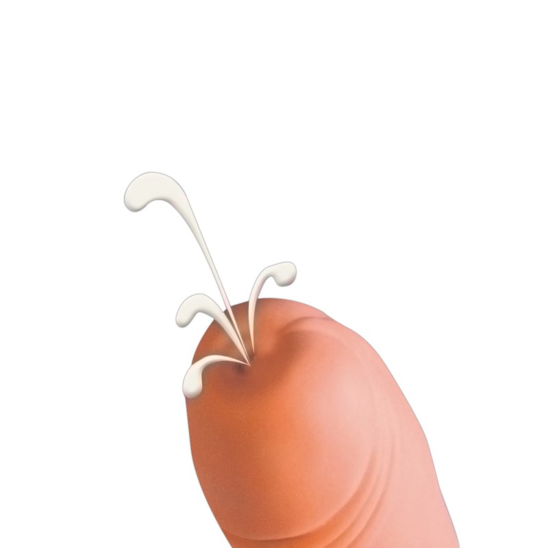 Penis z wytryskiem super realistyczne dildo 21cm Penis z wytryskiem super realistyczne dildo 21cm