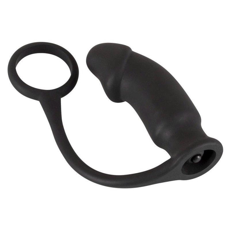 Wibrujące analne dildo z pierścieniem wtyczka plug