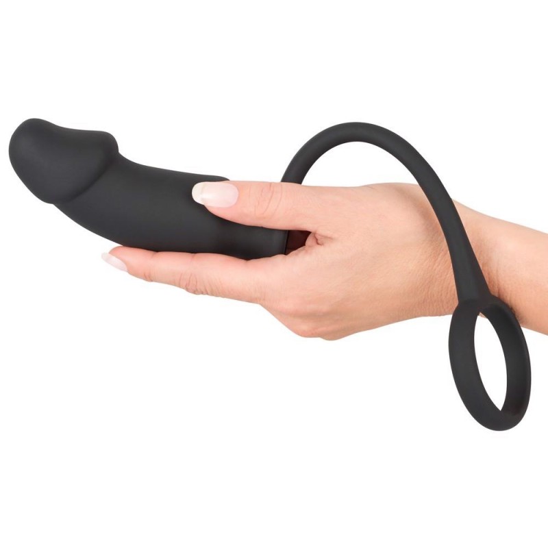 Wibrujące analne dildo z pierścieniem wtyczka plug