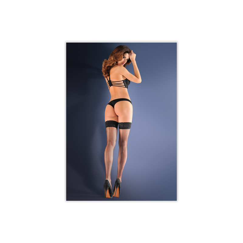 Bielizna-Pończochy kabaretka EROTICA CALZE 155 Czarne S/M