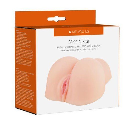 Masturbator- Me You Us Miss Nikita Premium Vibrating Realistic Masturbator Flesh