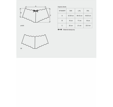 Szorty erotyczne kuszące koronkowe obsessive xxl Szorty erotyczne kuszące koronkowe obsessive xxl