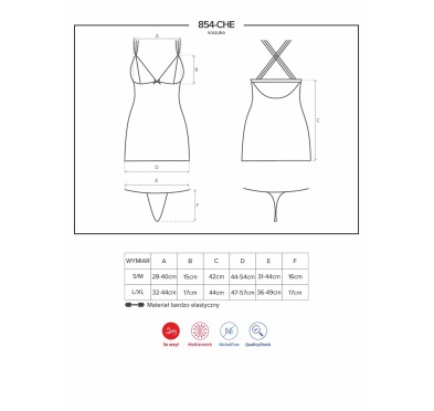 Siateczkowa koszulka komplet stringi obsessive lxl Siateczkowa koszulka komplet stringi obsessive lxl