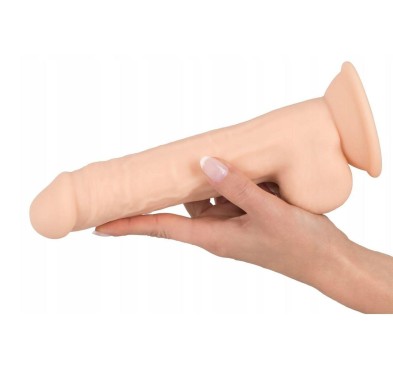 Dildo z przyssawką duże silikonowe naturalne 24cm
