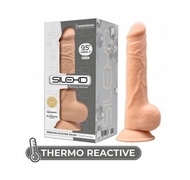 Dildo z przyssawką duże silikonowe naturalne 24cm