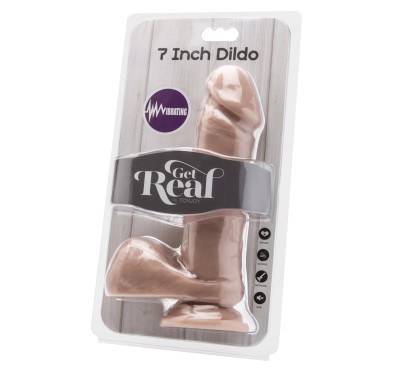 Grube realistyczne dildo wibrator przyssawka 18cm Grube realistyczne dildo wibrator przyssawka 18cm