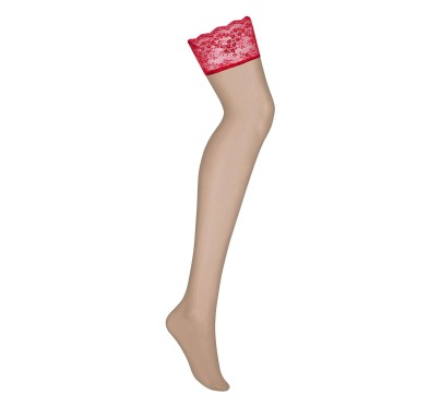 Czerwone erotyczne sex pończochy obsessive l/xl Czerwone erotyczne sex pończochy obsessive l/xl