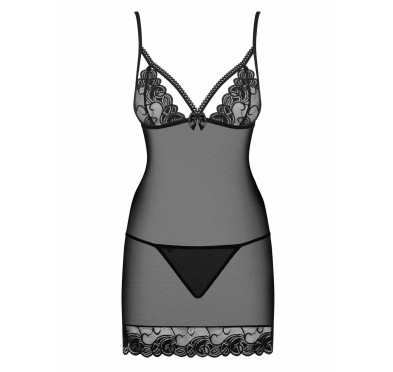 Przejrzysta koszulka komplet stringi wonderia s/m Przejrzysta koszulka komplet stringi wonderia s/m