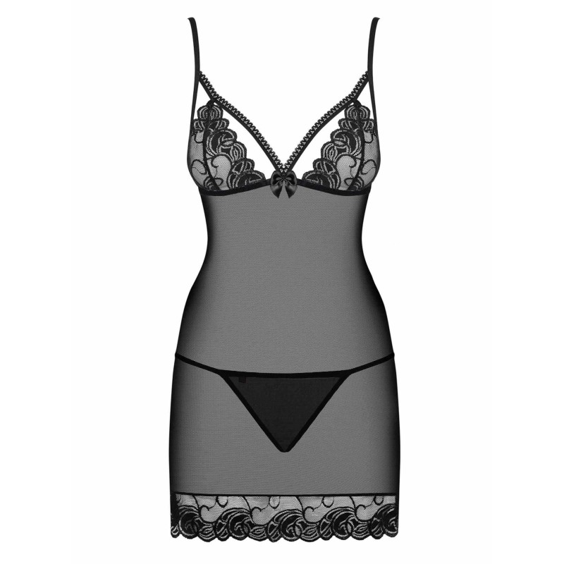 Przejrzysta koszulka komplet stringi wonderia s/m Przejrzysta koszulka komplet stringi wonderia s/m