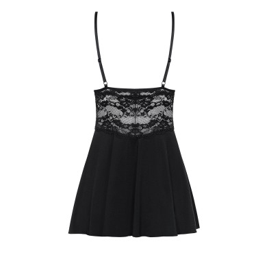 Czarna sex koszulka stringi komplet obsessive l/xl