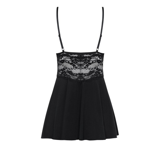 Czarna sex koszulka stringi komplet obsessive l/xl