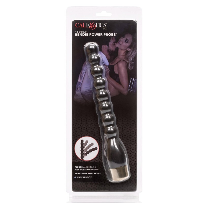 Czarny wibrujący plug analny różdżka koraliki Czarny wibrujący plug analny różdżka koraliki