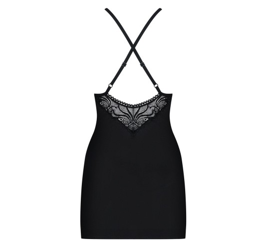 Czarny sex komplet koszulka stringi obsessive s/m