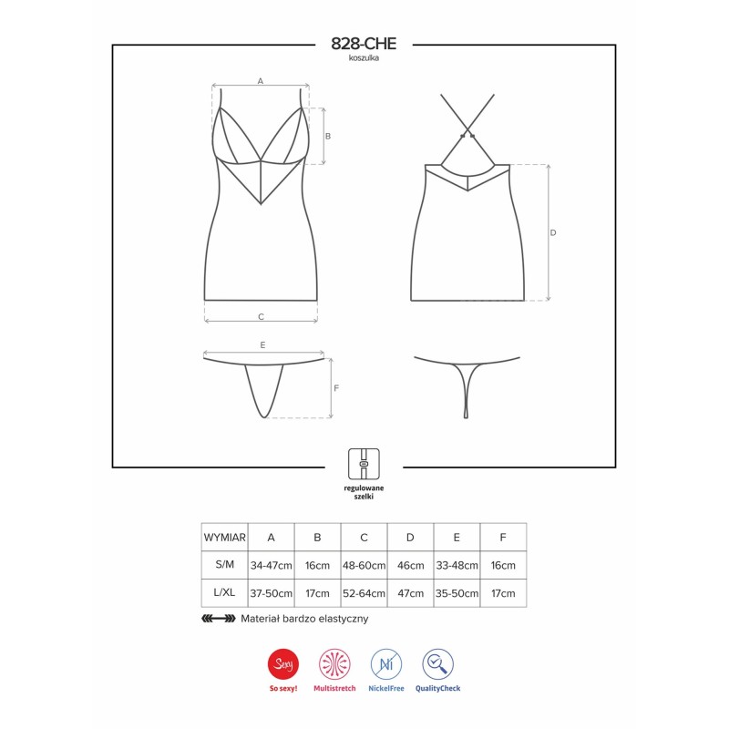 Czarny sex komplet koszulka stringi obsessive s/m Czarny sex komplet koszulka stringi obsessive s/m